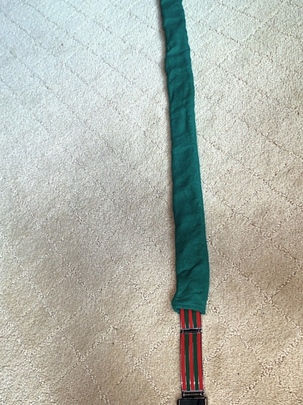 Rare Silver Gucci Belt with Red & Green Enamels - Picture 12 of 16